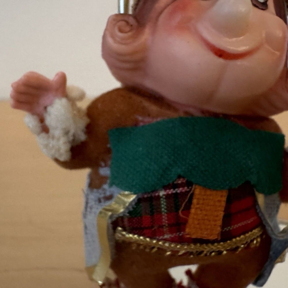Vintage 1960s Christmas Ornament Old King Cole Alice In Wonderland Kitsch‎ Retro - Picture 4 of 9